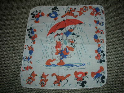 Harvinainen Disney nenäliina vuodelta 1962