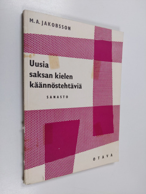 M. A. Jakobsson : Uusia saksan kielen käännöstehtäviä : L...