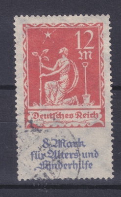 Saksa reich 1922 LaPe 234 leimattuna