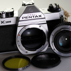 Filmikamera Pentax K1000 + SMC Pentax-M 1,7/50 - pikkukuva 2