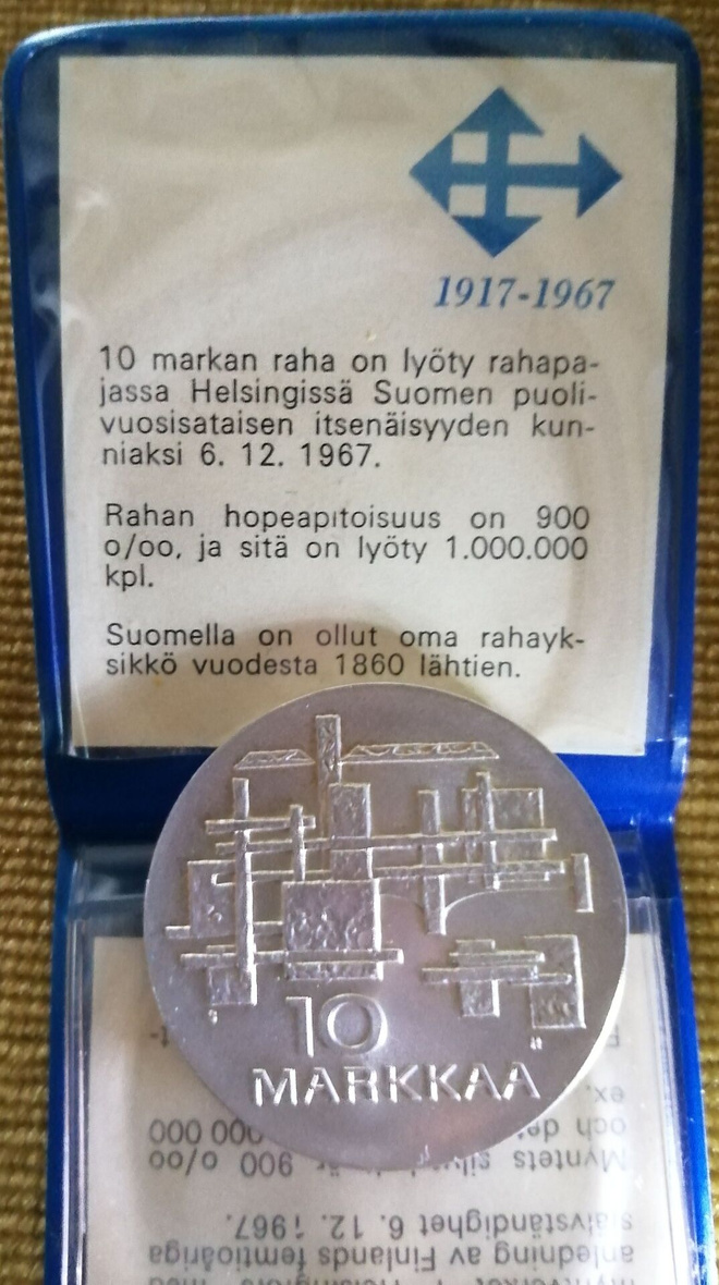 Itsenäisyyden juhlaraha 1967 (1.)