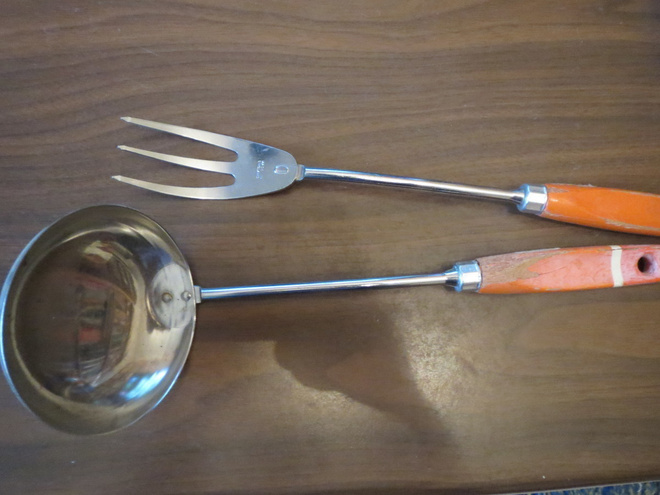 Skyline Chrome kauha + haarukka 1960-luku