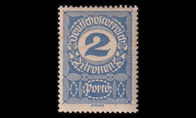 Itävalta P_86y ** Porto 2 Kr harm.pap (1920)