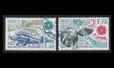 Ranska 2148-9 o Europa posti- ja telehistoria (1979)