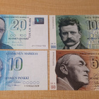 10, 20, 50 ja 100 mk 1986 ja -93. 4kpl. KL 8, 9. 9, 7 - pikkukuva 1