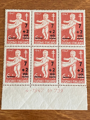 TUB 1948 7MK+2MK NUMERO KUUSILO**