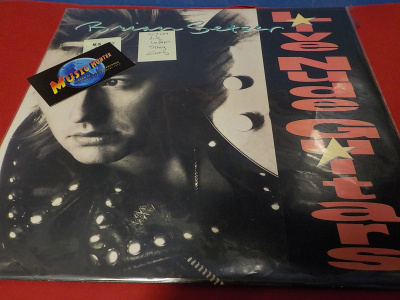 BRIAN SETZER - LIVE NUDE GUITARS M-/M- LP