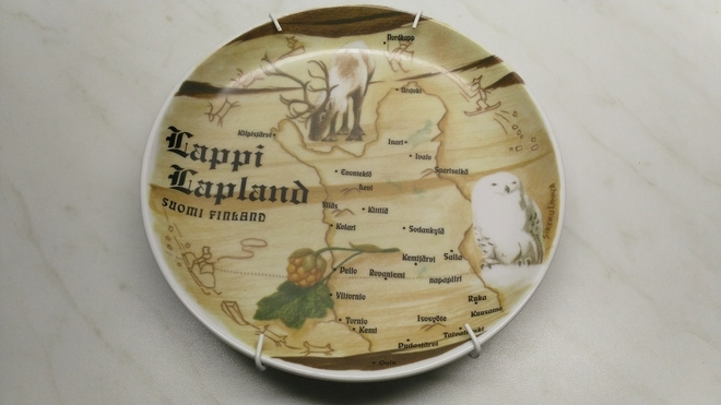 Lappi  seinälautanen, design Sirkku Linnea