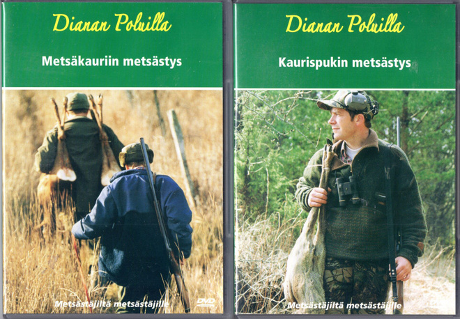 2 kpl METSÄSTYS-DVD:tä 50 SENTILLÄ!