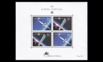Portugali 1862-3BL78 ** Europa avaruus (1991)