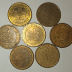 7 kpl Saksa 5 pfennig 1971-1983, 2 kuvaa - pikkukuva 1