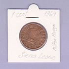 Sierra Leone 1 Cent v.1964 KM#17 - pikkukuva 1