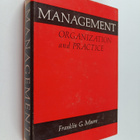 Franklin G. Moore : Management : Organization and Practice - pikkukuva 1