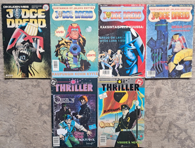 Judge Dredd + Thriller 6 kpl