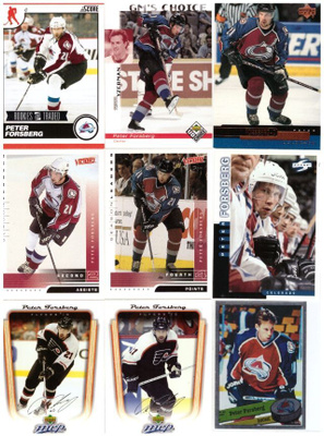 9 x PETER FORSBERG Avalance, Flyers