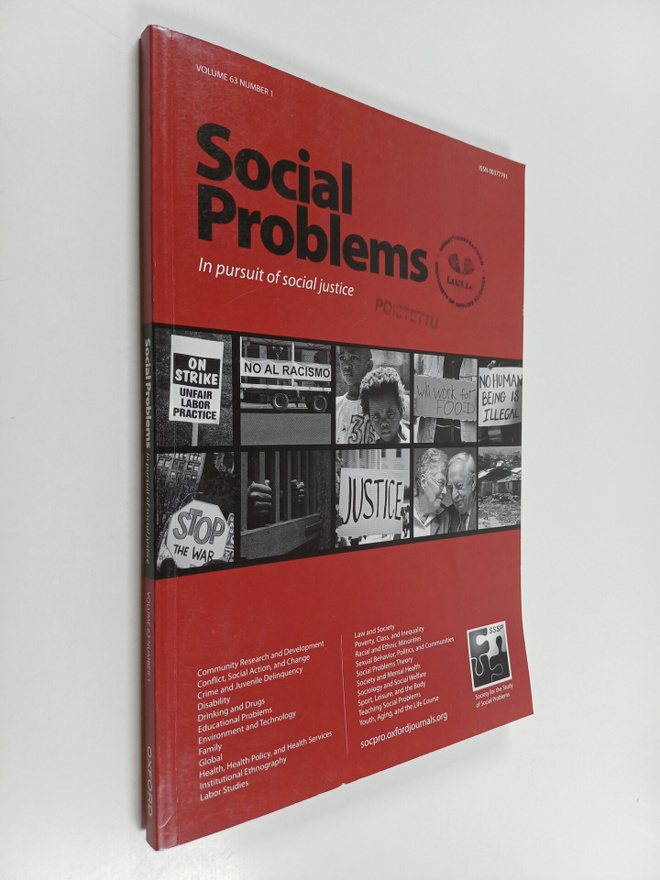 Anne Quiroz : Social problems Vol. 63 nr. 1 february 2016...
