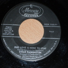 7" DINAH WASHINGTON - Our Love Is Here To Stay - single VG++ - pikkukuva 1