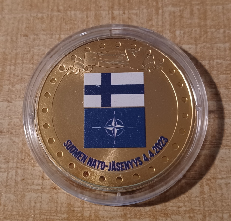 Monetan Mitali Suomen NATO j senyys 4 4 2023 Proof Huuto