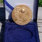 Suomen Pesäpalloliitto 1922- 1972. Halkaisija - 38 mm. - pikkukuva 1