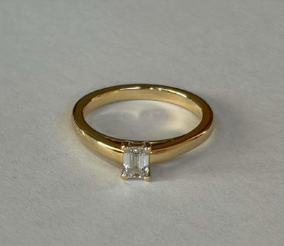 Story of Love timanttisormus 0,25 ct, 585 kulta, koko 15