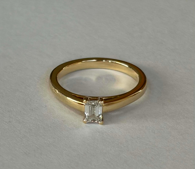 Story of Love timanttisormus 0,25 ct, 585 kulta, koko 15