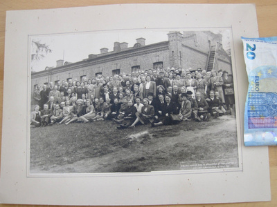 VANHA Iso Valokuva Lahti 1948 Pahvitaustainen