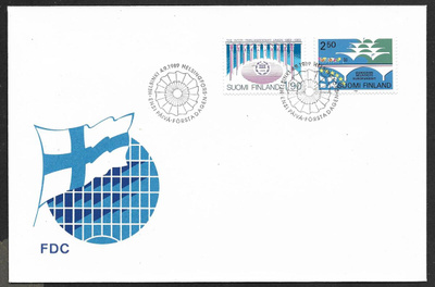 IPU / Euroopan neuvosto 1989 FDC (LAPE 1089+1090)