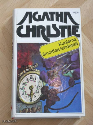 Agatha Christie: Kuolema ilmoittaa lehdessä. Valkokantinen