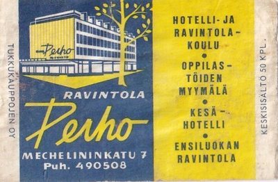 Ravintola Perho. Mechelininkatu 7,  s63