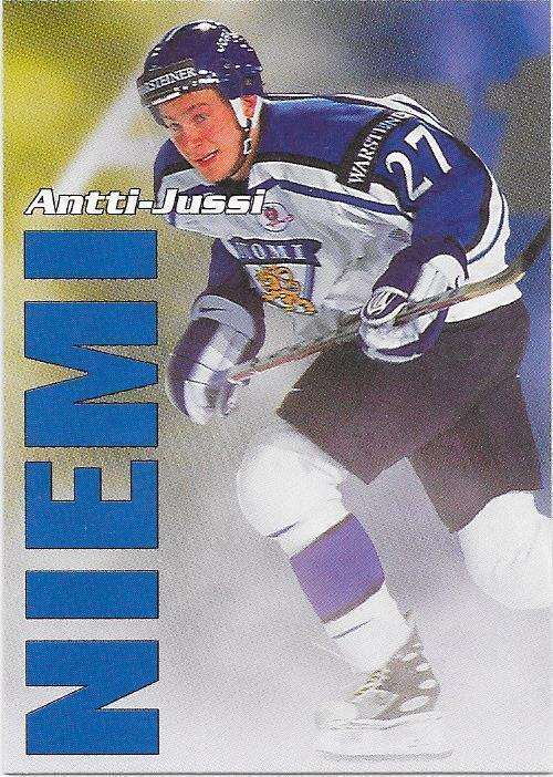1998-99 CardSet Maajoukkue #14of47 Antti-Jussi Niemi Jokerit