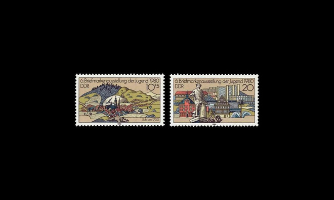 DDR 2532-3 ** Nuorisopostimerkkinäyttely (1980)
