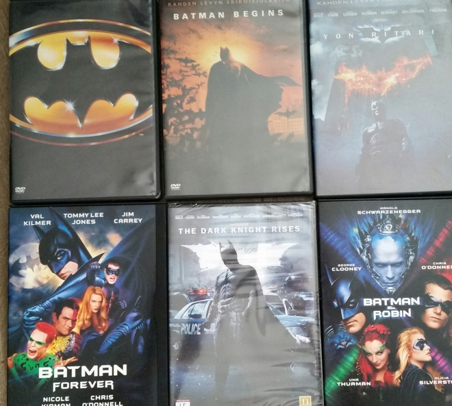 Batman elokuvia 6 Kpl  -DVD
