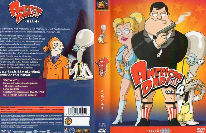 American Dad Osa 4	(31 327)	k	-FI-	suomik.	DVD	(3)			5h 22mi