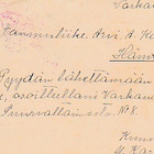 1915, Kortti Warkaus -Hämeenlinna, Sotasensuurin tarkastama - pikkukuva 2
