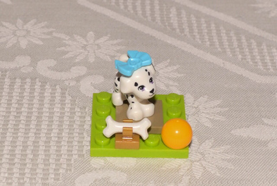 LEGO Friends - koira - (valkoinen, täplät)
