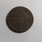 Saksa/Preussi 2 pfennig 1864 A - pikkukuva 1