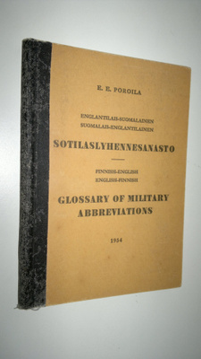 E. E. Poroila : Englantilais-suomalainen & suomalais-engl...