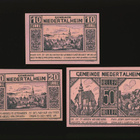 Itävalta Notgeld 10, 20, 50 Heller, Niedertalheim 1920 - pikkukuva 1