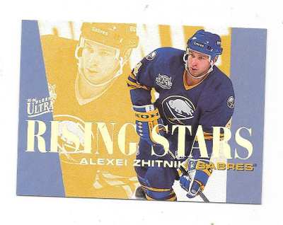 1995-96 Ultra Rising Stars #10of10 Alexei Zhitnik , Buffalo