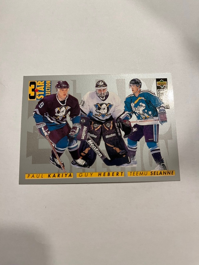 1996-97 Collector's Choice Kariya , Hebert , Selanne #309