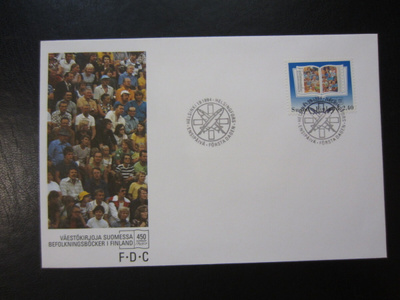 FDC 1994 Väestökirjoja Suomessa 450 vuotta