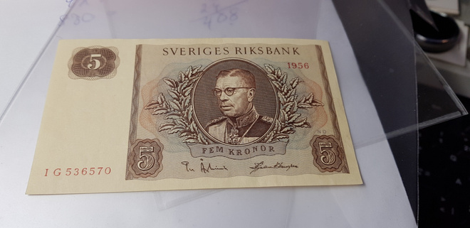 5 kr  ruotsi 1956  i g536570  kl  9