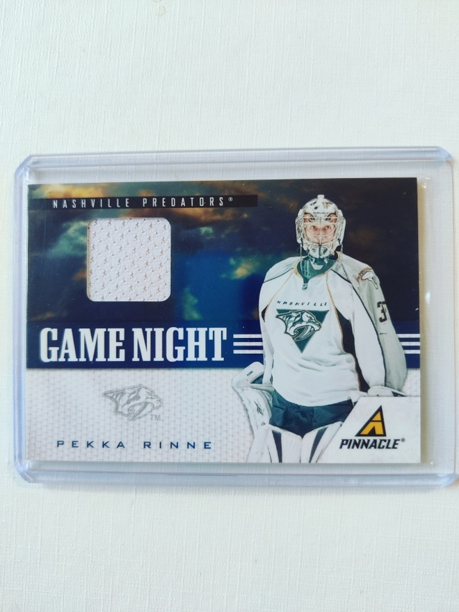 Pekka Rinne - 11-12 Pinnacle Game Night Jersey