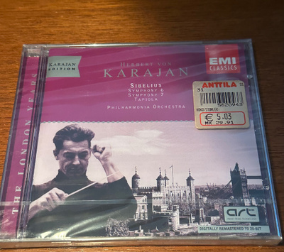 Karajan: Sibelius - Symph. 6 & 7 / Tapiola SEALED EMI 1998