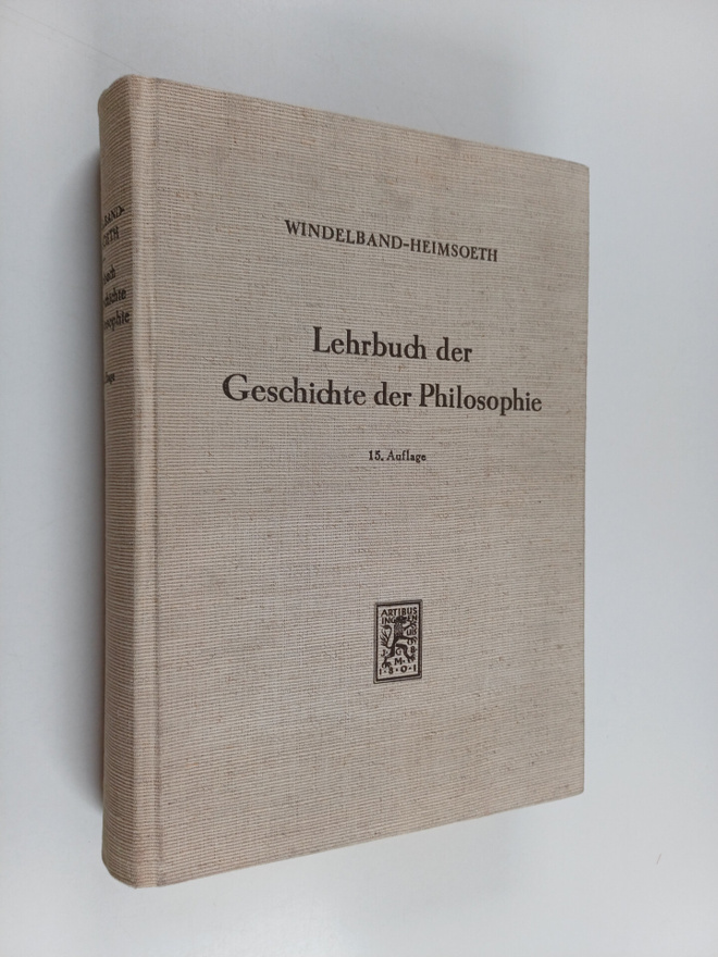 Wilhelm Windelband : Lehrbuch der Geschichte der Philosophie