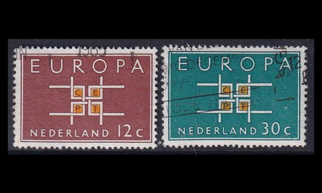 Alankomaat 806-7 o Europa (1963)