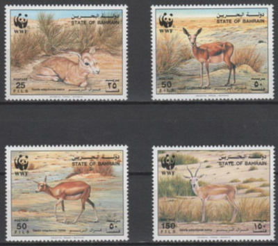 (S0096) BAHRAIN, 1993 (WWF. Goitered Gazelle). MLH*