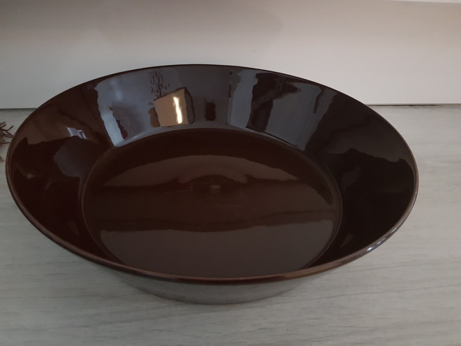 Iittala Teema ruskea iso Kulho / Tarjoilukulho - 2,5l / 30cm