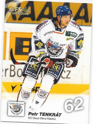 2007-08 OFS Plus #57 Petr Tenkrat HC Kladno ex Kärpät