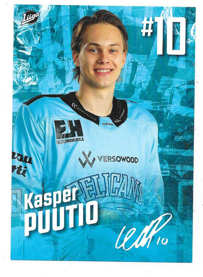 2023-24 Pelicans Teamissued #10 Kasper Puutio Ässät